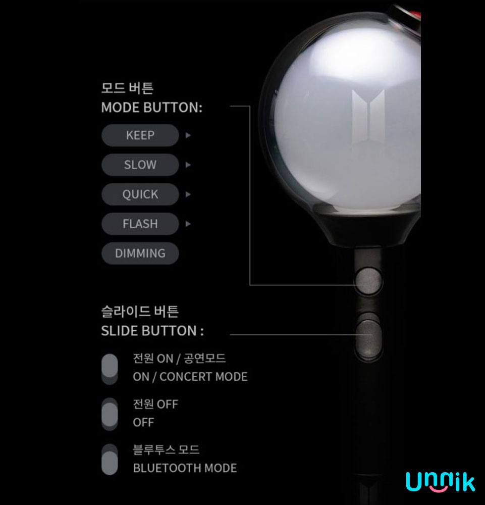 BTS - LIGHTSTICK OFFICIAL ARMY BOMB V3 - Unnik